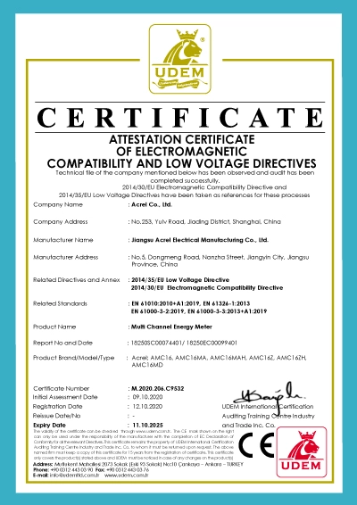 ce for amc16 multi channel energy meter